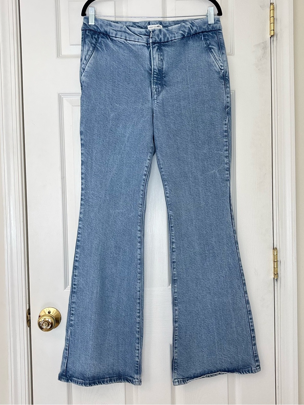 Good American Good Flare High Waisted Trouser Jeans